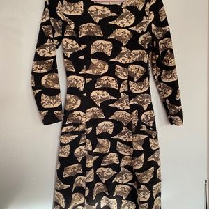 Cat Print Dress